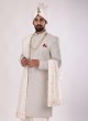 Designer Groom Wear Sherwani In Pista Color