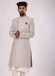 Designer Groom Wear Sherwani In Pista Color