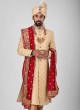 Dulha Wear Sherwani In Art Silk Fabric