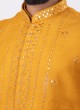 Wedding Wear Mirror Work Nehru Jacket Suit