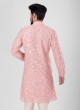 Designer Plastic Mirror Work Kurta Pajama For Mens