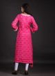 Soft Silk Thread Work A-Line Kurti