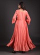 A-line Wedding Wear Kurti In Peach Color