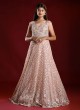 Mesmerizing Peach Color Gown For Wedding