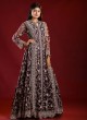 Heavy Embroidered Net Gown For Wedding