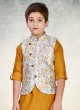 Printed Nehru Jacket Set For Kids