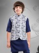 Wedding Wear Printed Nehru Jacket Suit