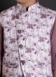 Cotton Printed Nehru Jacket Set