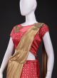 Designer Readymade Saree In Pink Color