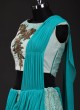 Silk Fabric Readymade Saree In Silk Fabric