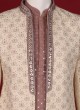 Jacket Style Lucknowi Work Sherwani