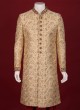 Attractive Gold And Red Color Sherwani