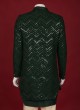 Sequins Work Jacket Style Indowestern In Bottle Green Color