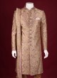 Attractive Silk Sherwani In Gold Color