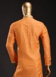 Art Silk Orange Color Kurta Pajama