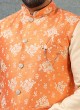 Jacquard Fabric Nehru Jacket Set