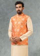 Jacquard Fabric Nehru Jacket Set
