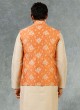 Jacquard Fabric Nehru Jacket Set