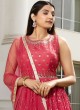 Designer Floor Length Pink Shaded Anarkali Suit