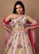 Stylish Resham Work Silk Lehenga Choli