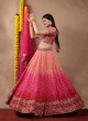 Shaded Color Silk Lehenga Choli For Wedding