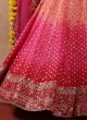 Shaded Color Silk Lehenga Choli For Wedding