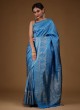 Traditional Wear Art Silk Saree In Blue Color