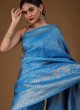 Traditional Wear Art Silk Saree In Blue Color