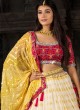 Chiffon Shaded Lehenga Choli In Yellow Color