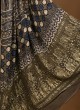 Ajrakh Print Saree For Wedding