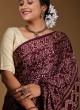 Ajrakh Printed Gajji Silk Saree