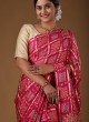 Wedding Wear Gajji Silk Saree In Pink Color