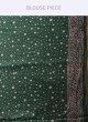 Sea Green Ajrakh Print Saree In Gajji Silk Fabric