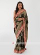 Dark Mehndi Green Banarasi Silk Saree