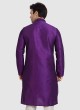 Simple Mens Kurta Pajama In Art Silk Fabric