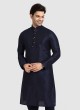 Navy Blue Kurta Pajama For Wedding