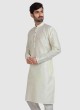 Cream And Off White Color Kurta Pajama