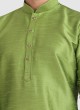 Dazzling Parrot Green Kurta Pajama