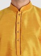 Mens Wear Mustard Yellow Kurta Pajama