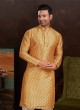 Digital Printed Malai Silk Fabric Kurta Pajama