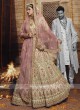 Organza Lehenga Choli In Cream Color