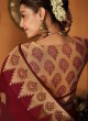 Weaving Work Designer Saree For Wedding Wear