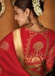 Weaving Work Red Color Designer Saree