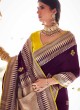 Purple Festive Wear Art Silk Saree For Women