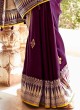 Purple Festive Wear Art Silk Saree For Women