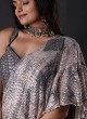 Designer Ready To Wear Saree With Raw Silk Blouse