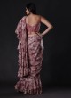 Designer Lycra Net Sequins Ready to Wear Saree