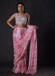 Pre-Stitched Party Wear Saree In Sequins Work