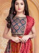 Designer Multi Color Silk Bandhani Print Choli Suit