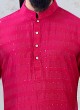 Designer Sequins Work Men Kurta Pajama